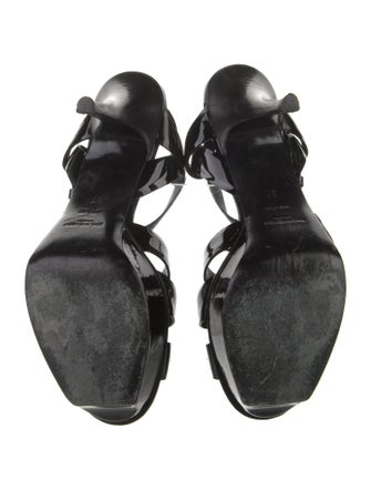 Yves Saint Laurent Patent Leather Slingback Sandals