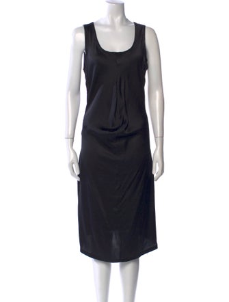 Yves Saint Laurent Silk Midi Length Dress