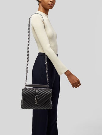 Saint Laurent Leather Top Handle Bag Medium