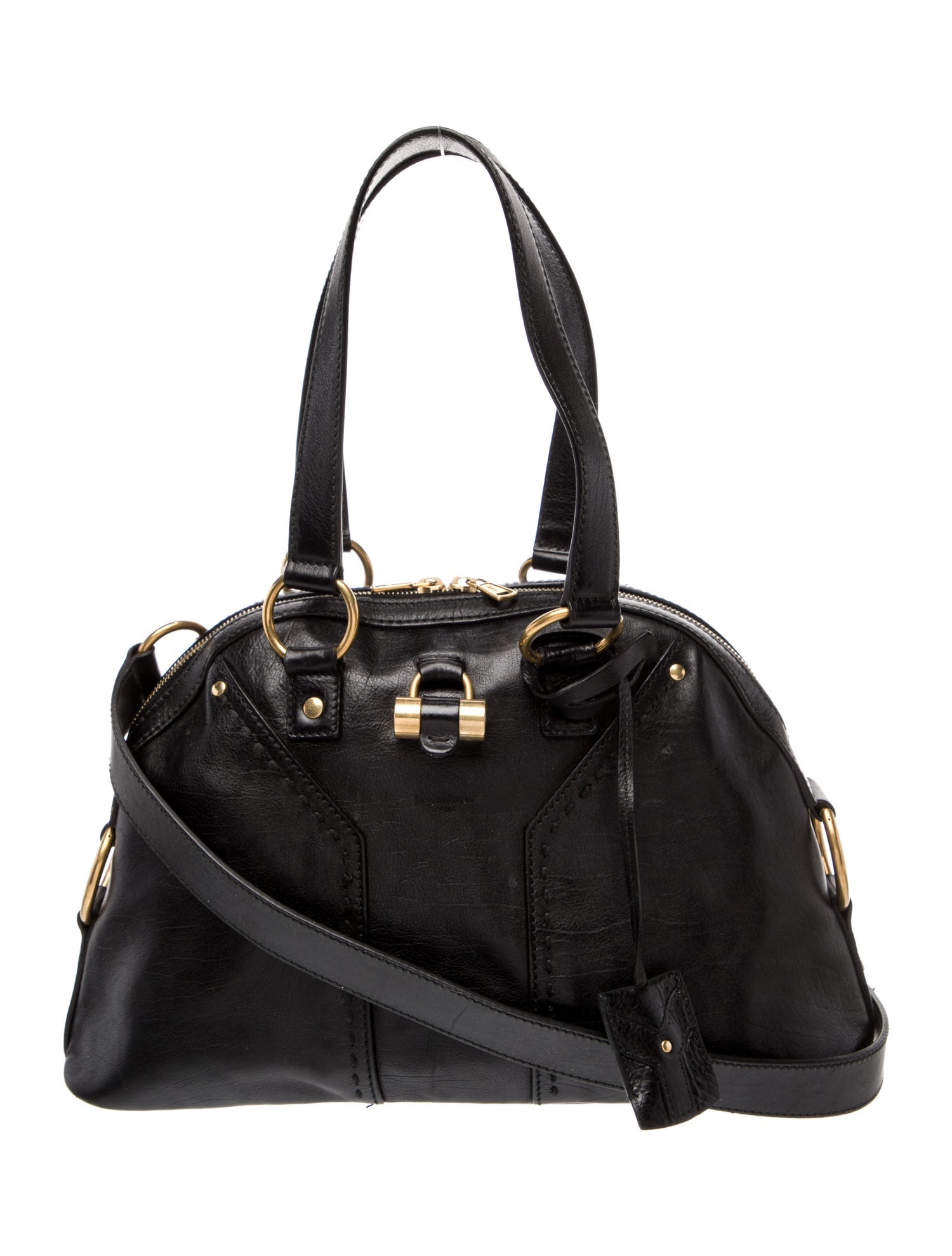 Yves Saint Laurent Leather Muse Bag Medium Vintage