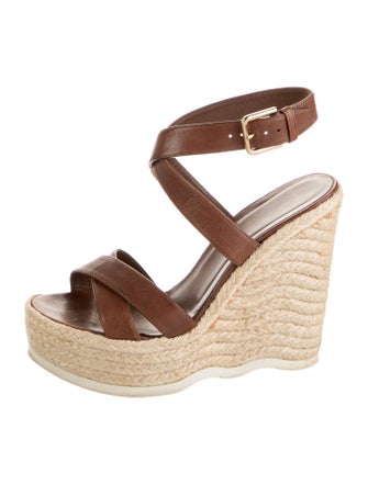 Yves Saint Laurent Leather Espadrilles