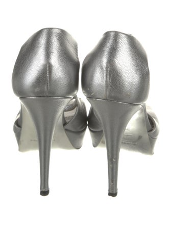 Yves Saint Laurent Leather Slingback Sandals