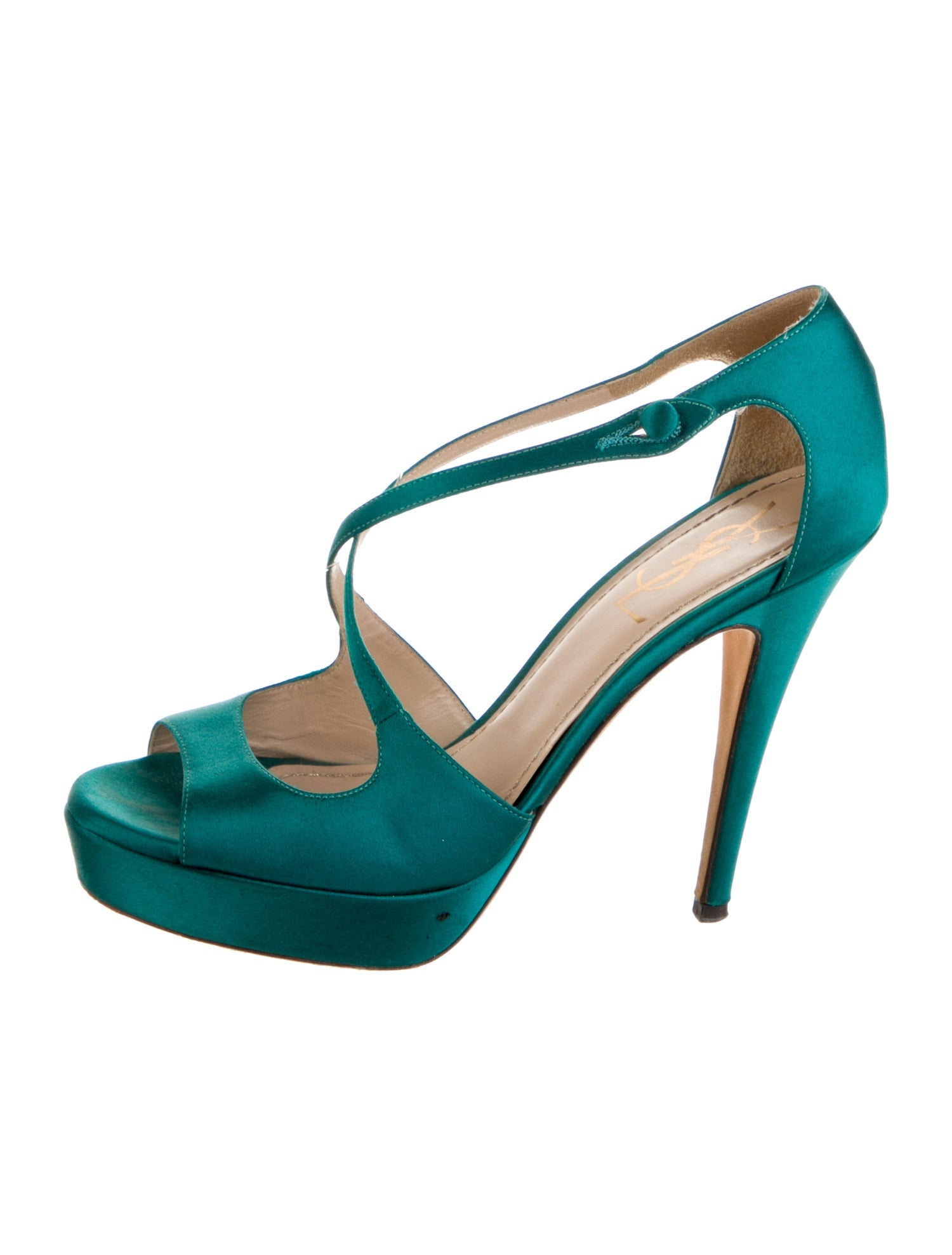 Yves Saint Laurent Satin Sandals