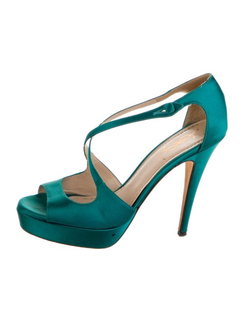 Yves Saint Laurent Satin Sandals