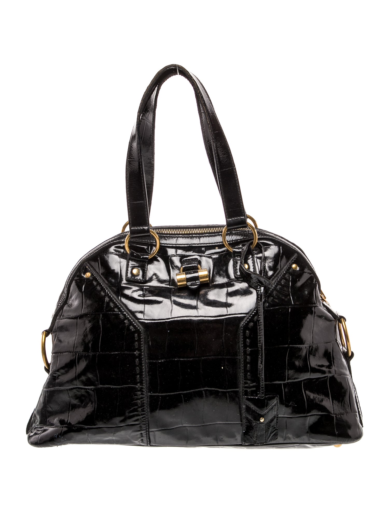 Yves Saint Laurent Patent Leather Shoulder Bag Vintage