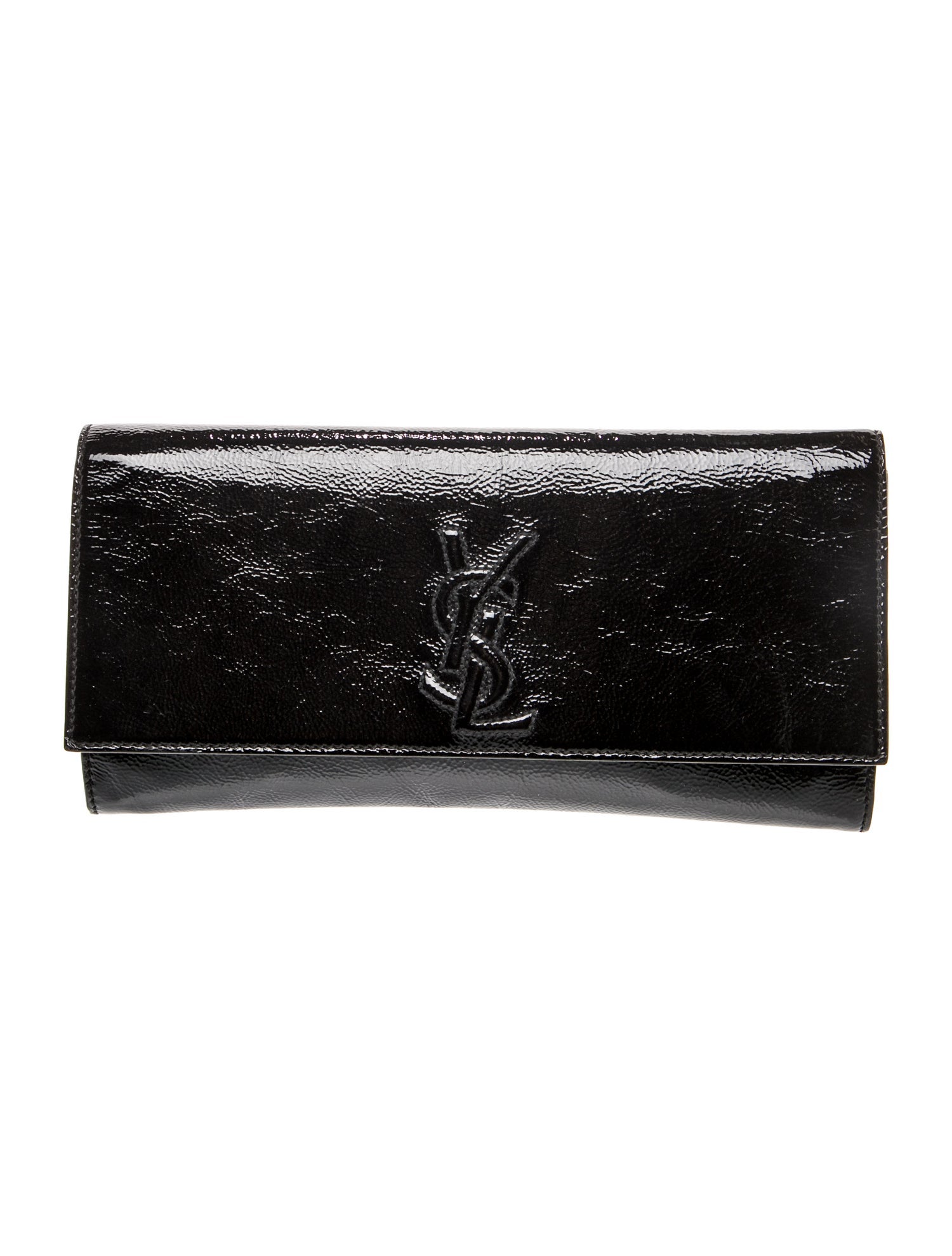 Yves Saint Laurent Rive Gauche Patent Leather Clutch Vintage