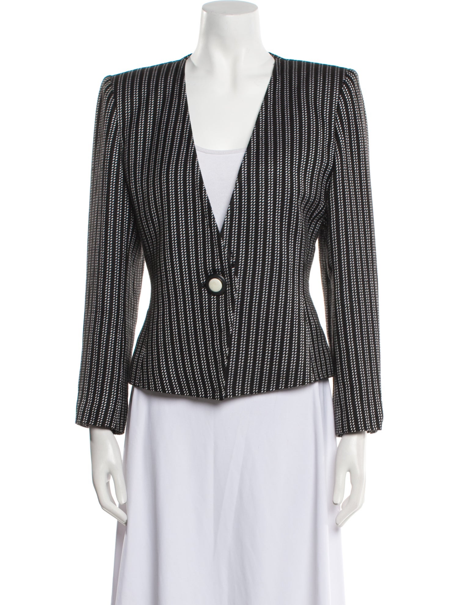 Yves Saint Laurent Silk Striped Blazer