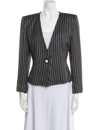 Yves Saint Laurent Silk Striped Blazer