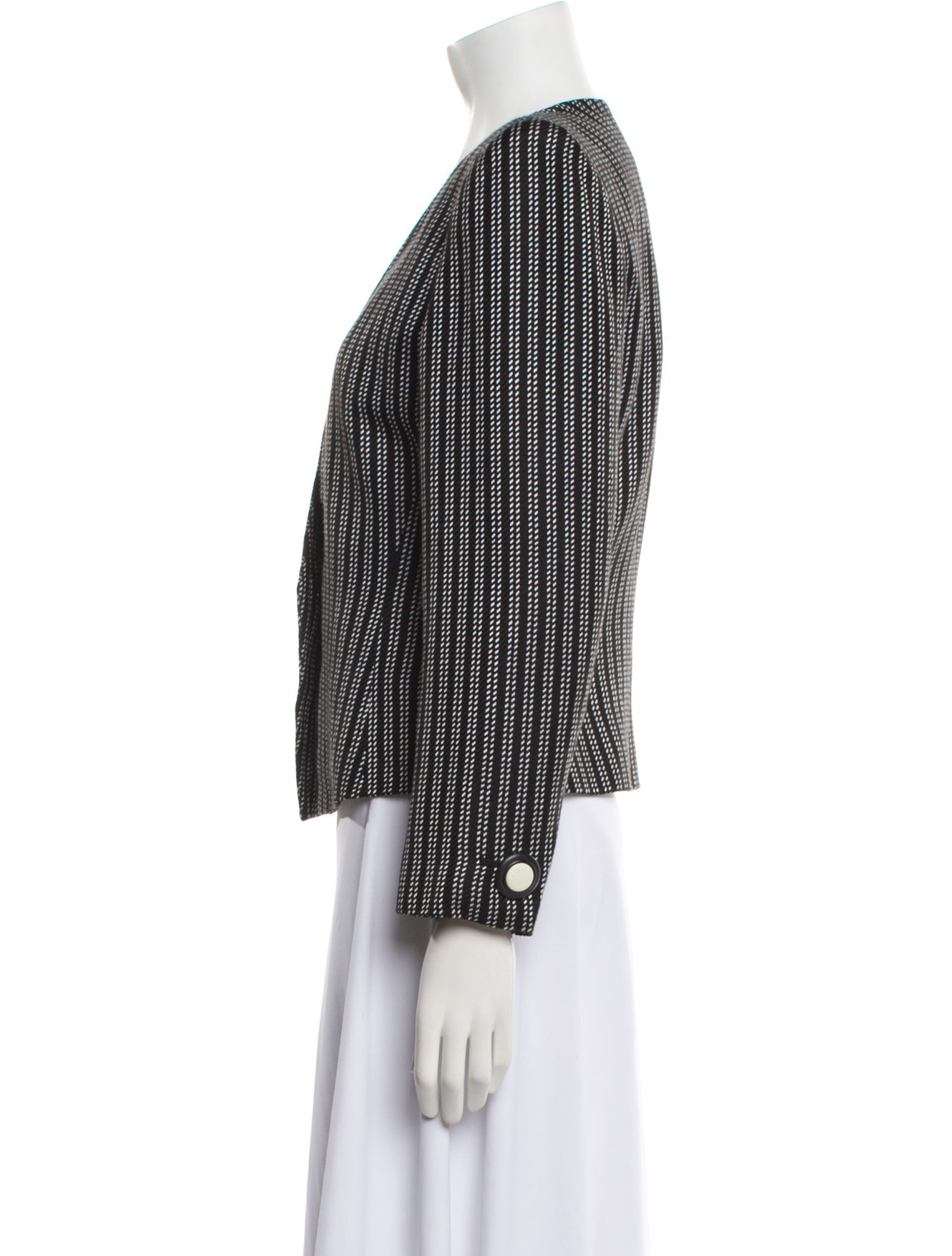 Yves Saint Laurent Silk Striped Blazer