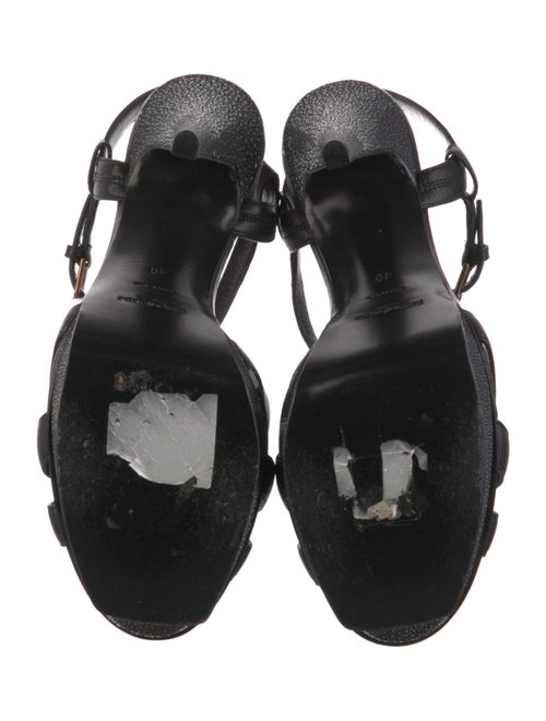 Yves Saint Laurent Leather T-Strap Sandals