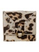 Yves Saint Laurent Ponyhair Animal Print Compact Wallet
