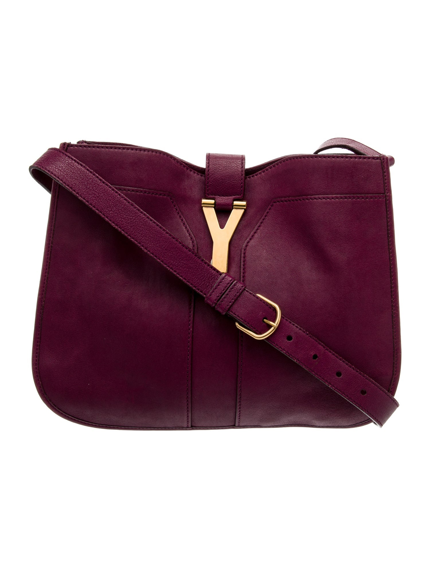 Yves Saint Laurent Leather Messenger Bag