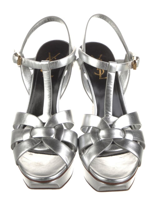 Yves Saint Laurent Leather T-Strap Sandals