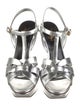 Yves Saint Laurent Leather T-Strap Sandals