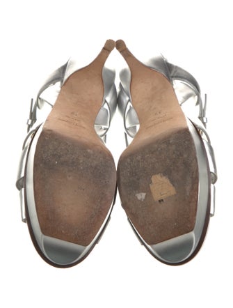 Yves Saint Laurent Leather T-Strap Sandals