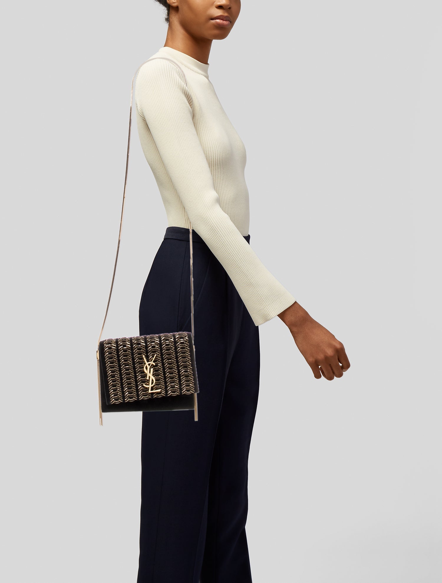 Saint Laurent Velvet Boxy Kate