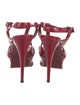Yves Saint Laurent Patent Leather T-Strap Sandals