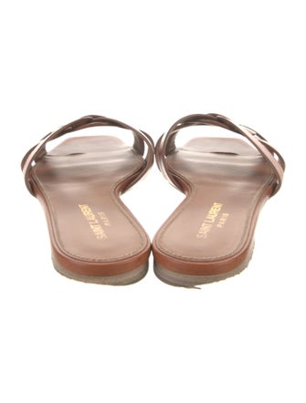 Yves Saint Laurent Leather Slides