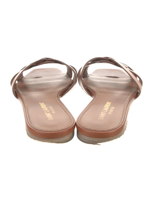 Yves Saint Laurent Leather Slides