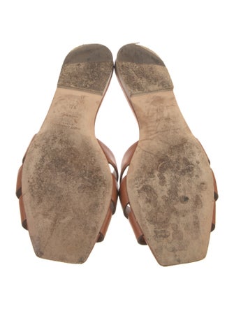 Yves Saint Laurent Leather Slides