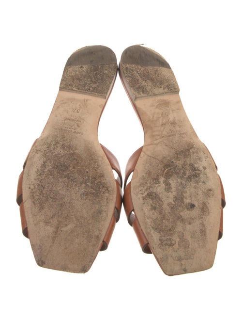 Yves Saint Laurent Leather Slides