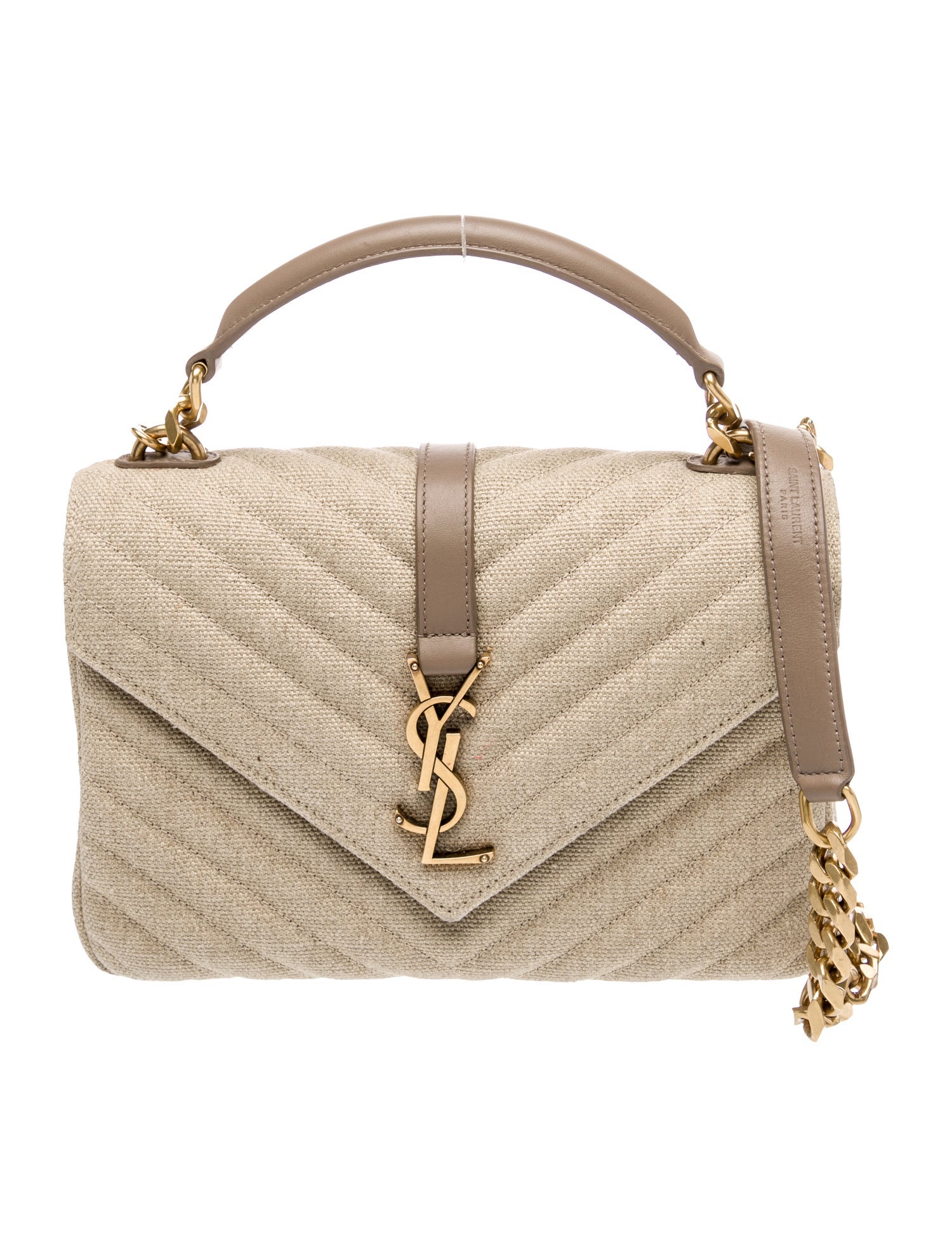 Saint Laurent Quilted College Medium