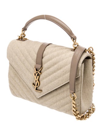 Saint Laurent Quilted College Medium