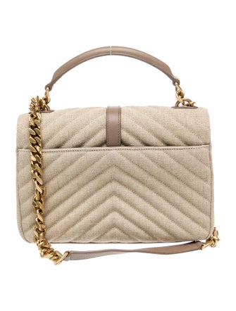 Saint Laurent Quilted College Medium