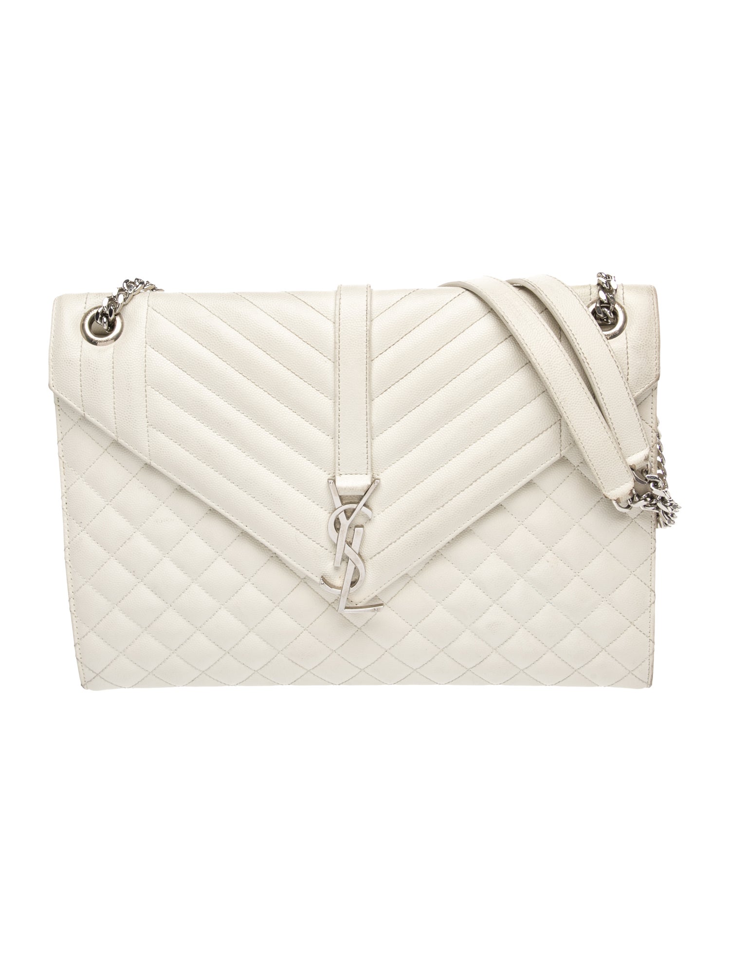 Saint Laurent Leather Envelope Large