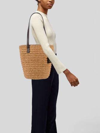 Saint Laurent Raffia Shoulder Bag