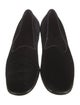 Yves Saint Laurent Rive Gauche Velvet Embroidered Accent Slippers