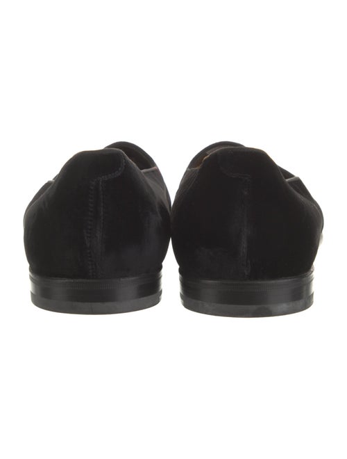 Yves Saint Laurent Rive Gauche Velvet Embroidered Accent Slippers