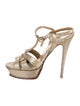Yves Saint Laurent Leather T-Strap Sandals
