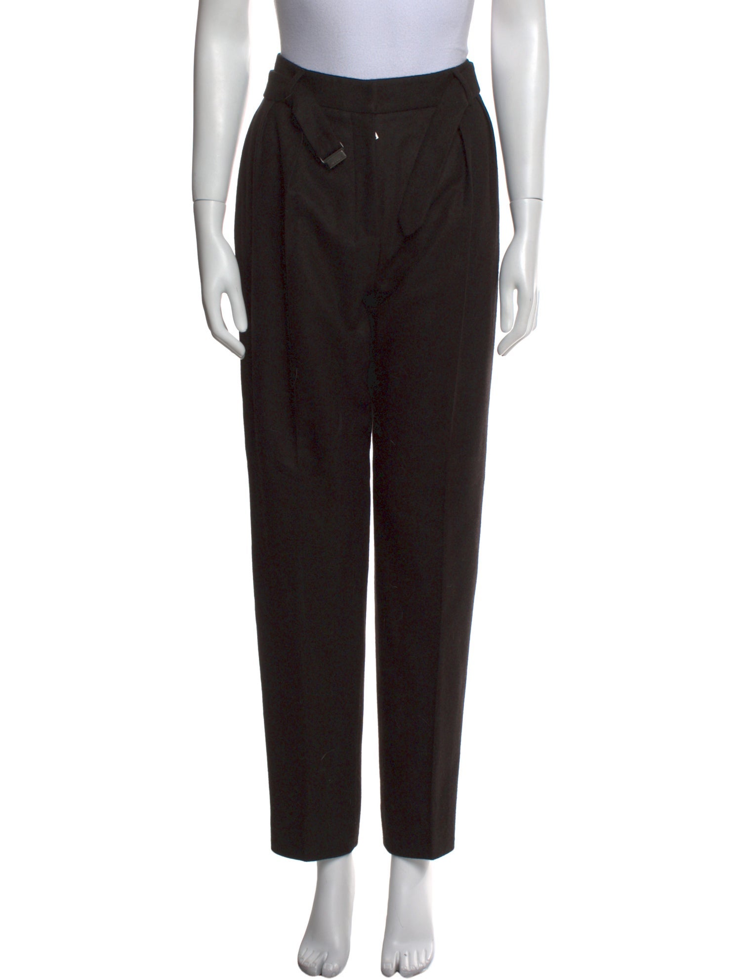 Yves Saint Laurent Cashmere Straight Leg Pants