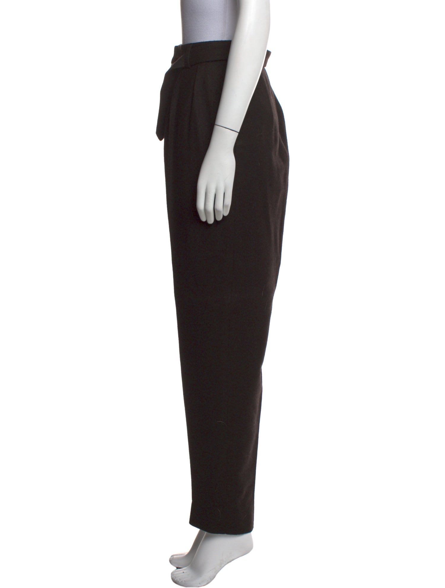 Yves Saint Laurent Cashmere Straight Leg Pants