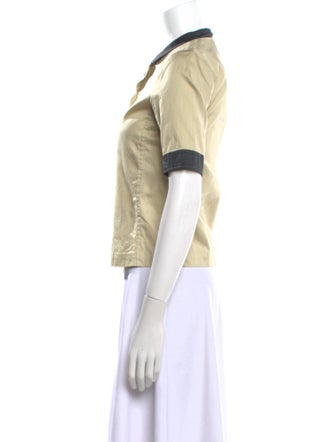 Yves Saint Laurent Silk Short Sleeve Polo