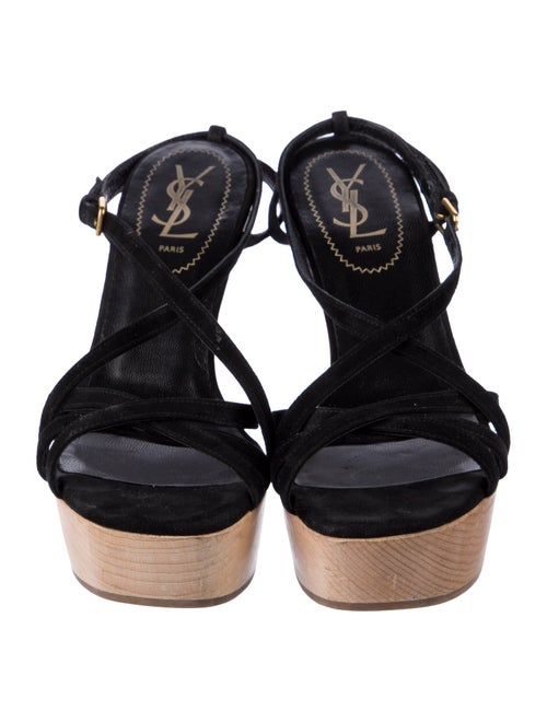 Yves Saint Laurent Suede Slingback Sandals
