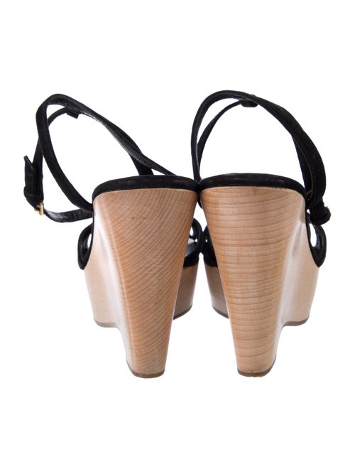 Yves Saint Laurent Suede Slingback Sandals