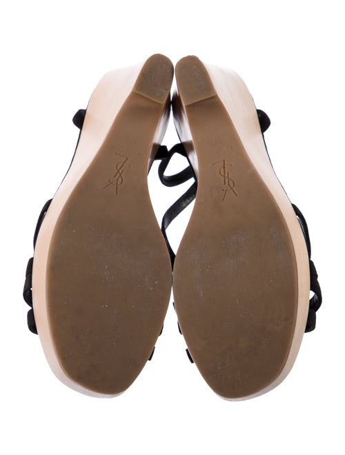 Yves Saint Laurent Suede Slingback Sandals