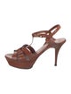 Yves Saint Laurent Leather T-Strap Sandals