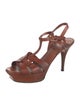 Yves Saint Laurent Leather T-Strap Sandals