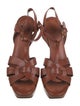 Yves Saint Laurent Leather T-Strap Sandals