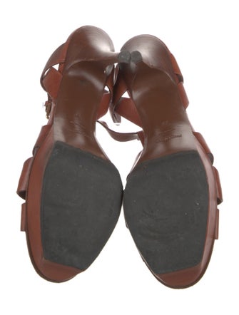 Yves Saint Laurent Leather T-Strap Sandals