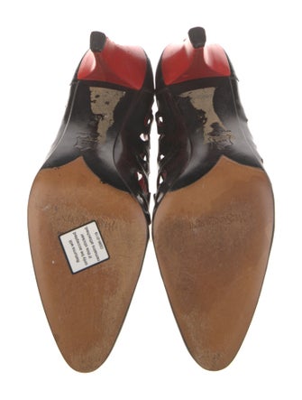 Yves Saint Laurent Leather Colorblock Pattern Pumps