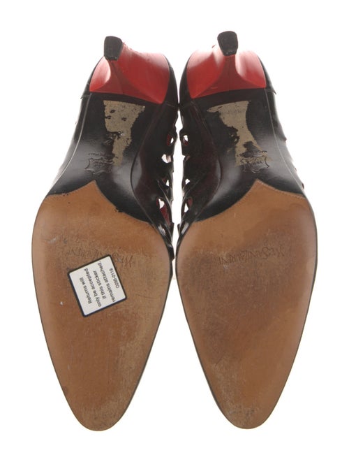 Yves Saint Laurent Leather Colorblock Pattern Pumps