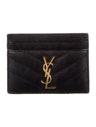 Saint Laurent 2021 Vegan Leather Card Holder