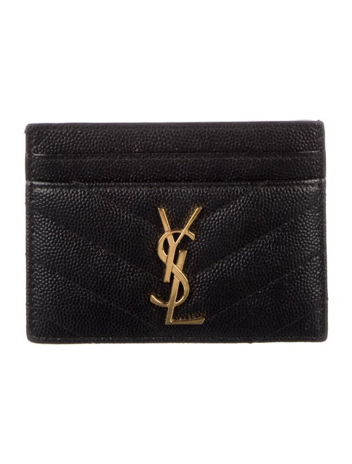Saint Laurent 2021 Vegan Leather Card Holder