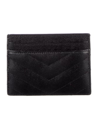 Saint Laurent 2021 Vegan Leather Card Holder