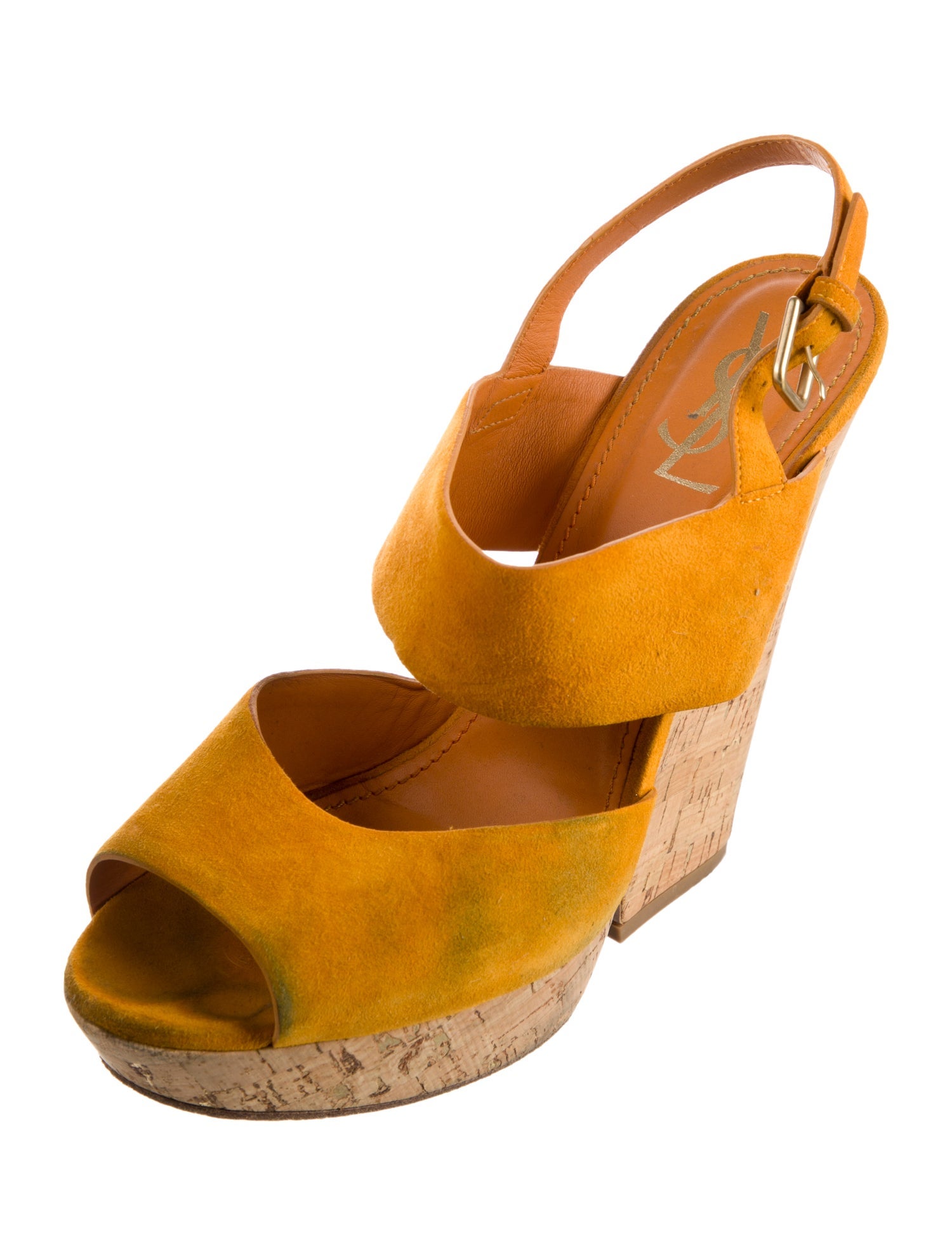 Yves Saint Laurent Rive Gauche Vintage Suede Sandals