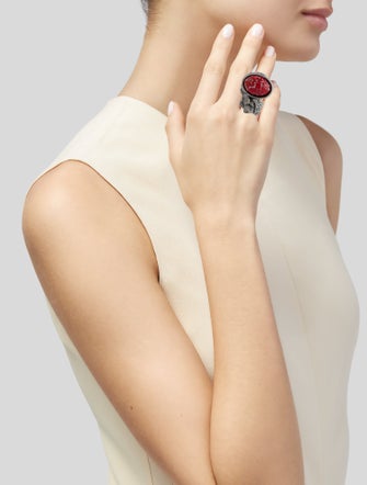 Yves Saint Laurent Resin Arty Cocktail Ring